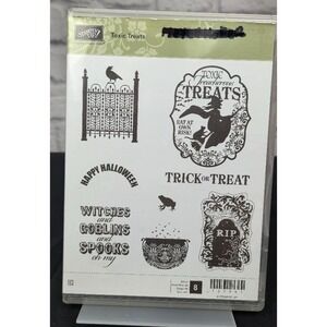 Stampin' Up! Toxic Traits Halloween 8 Piece Set 127901 Cling Stamps Rubber